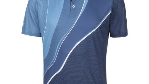 GALVIN GREEN MICO VENTIL8 PLUS POLO SHIRT - ENSIGN BLUE/NIAGRA BLUE/NAVY